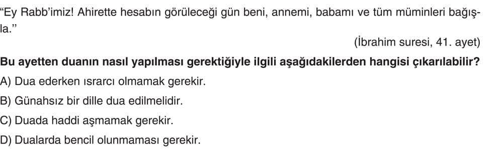 "Ey Rabb'imiz! Ahirette hesabın görüleceği gün beni, annemi, babamı ve tüm müminleri bağışla."