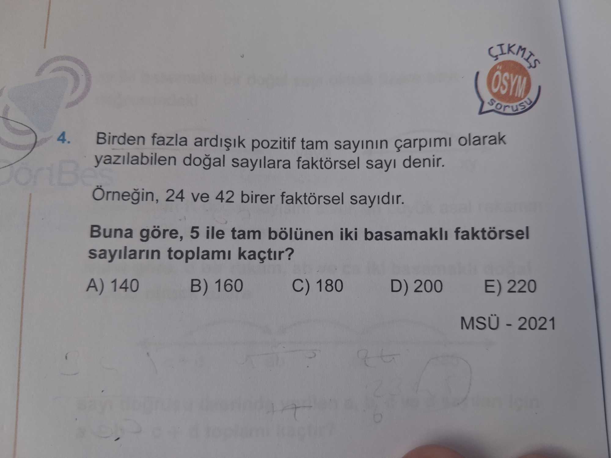 Birden fazla ardışık pozitif tam sayının çarpımı olarak yazılabilen doğal sayılara faktörsel sayı