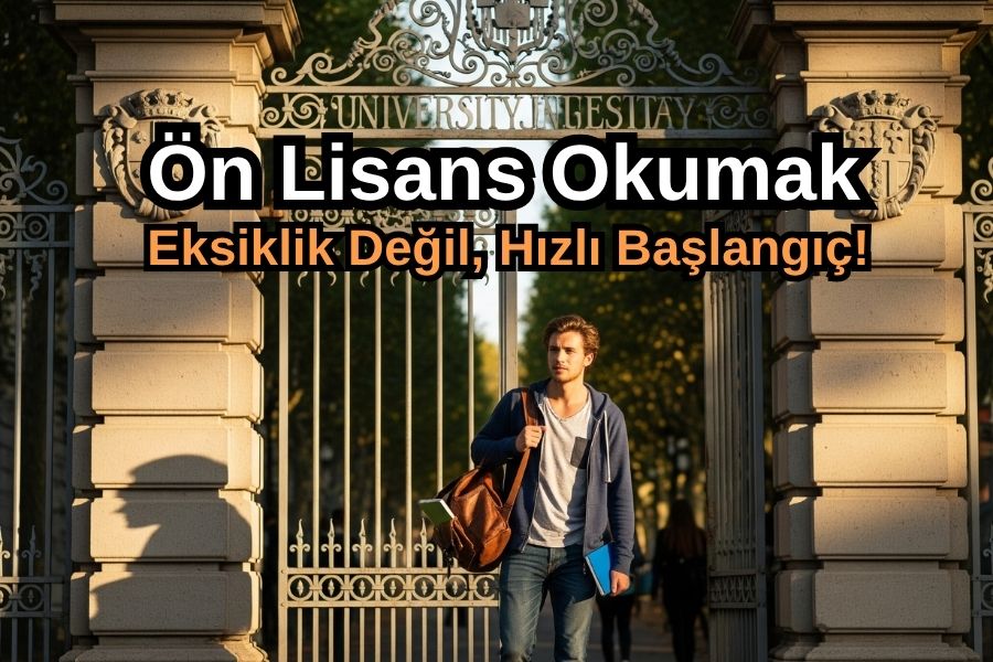 Ön Lisans Okumak Eksiklik Değil, Hızlı Başlangıç!