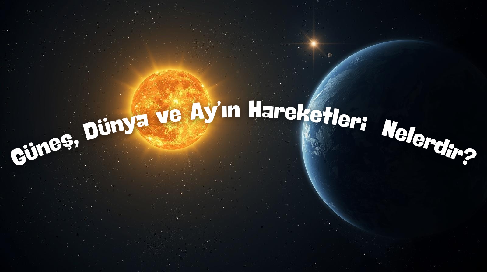 Güneş, Dünya ve Ay’ın Hareketleri Nelerdir? Birbirlerine Göre Hareketleri ve Süreleri