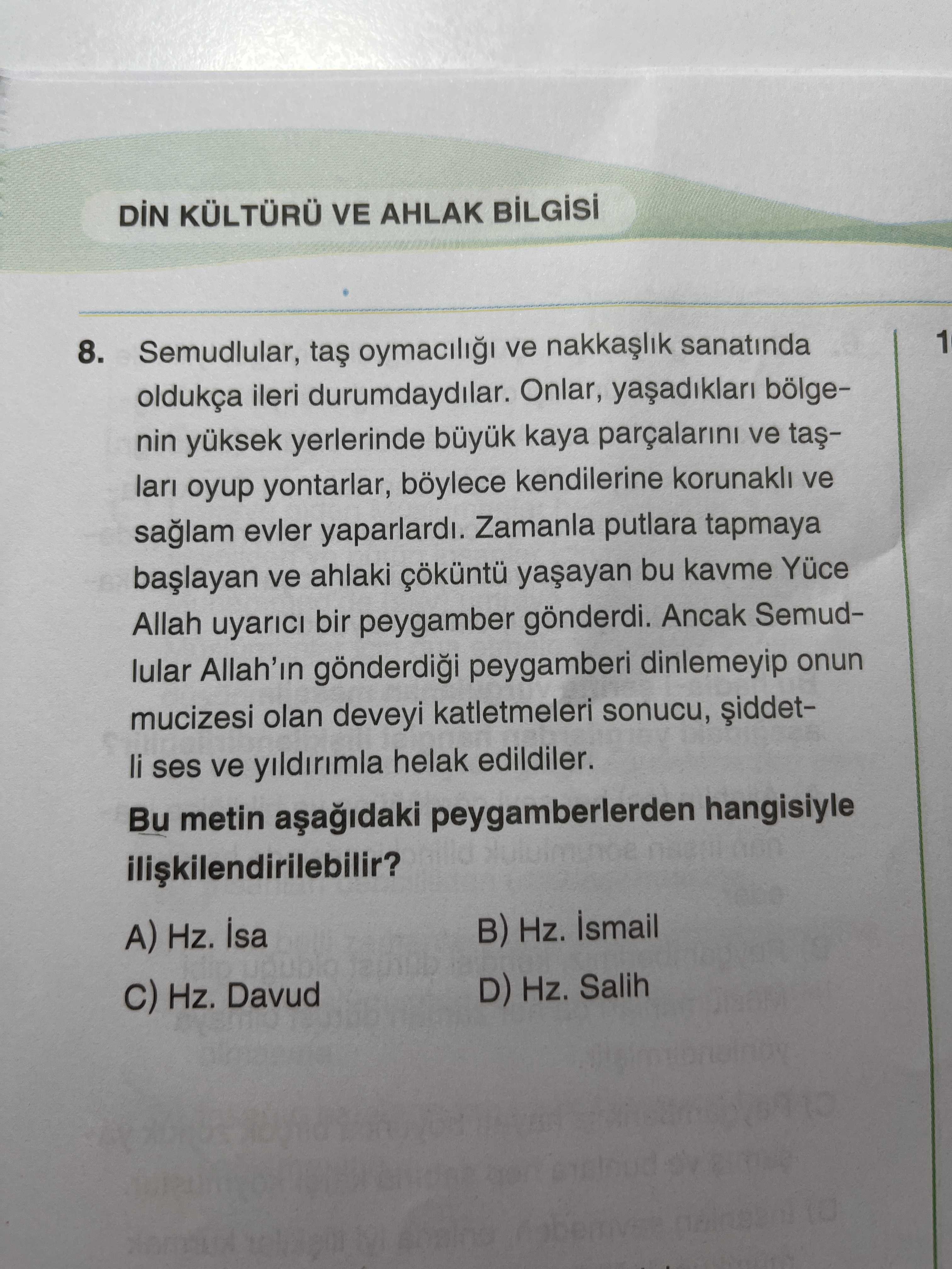 Din Kültürü ve Ahlak Bilgisi (8. Sınıf)