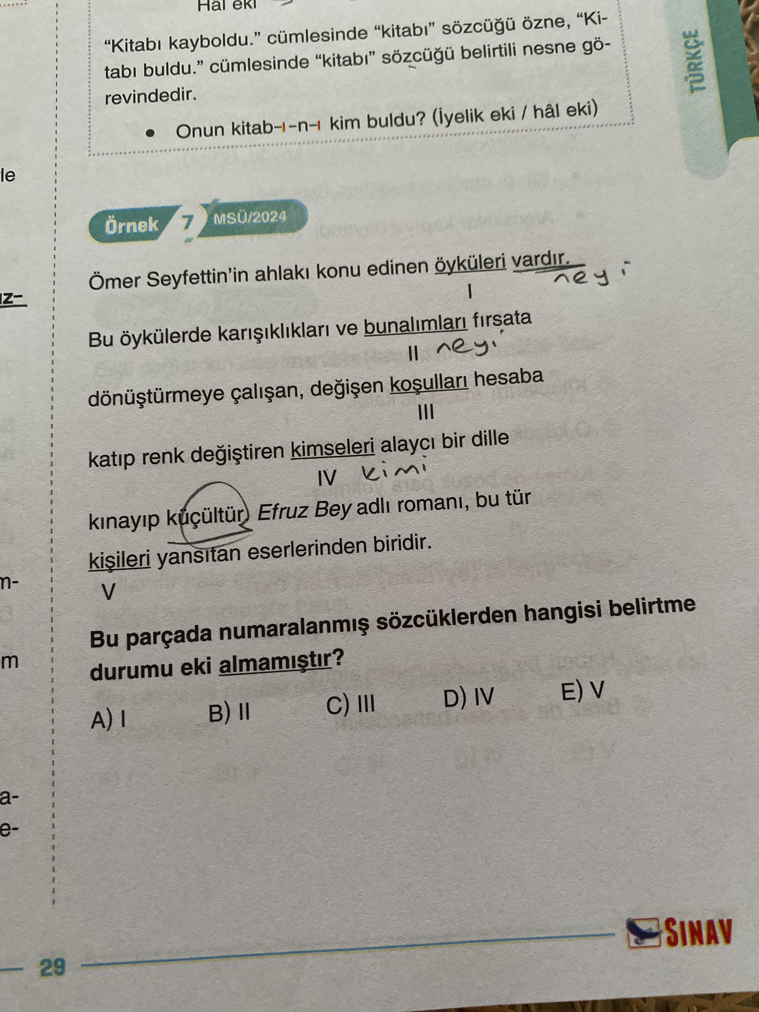 Ömer Seyfettin'in ahlakı konu edinen öyküleri vardır. I Bu öykülerde karışıklıkları ve bunalımları