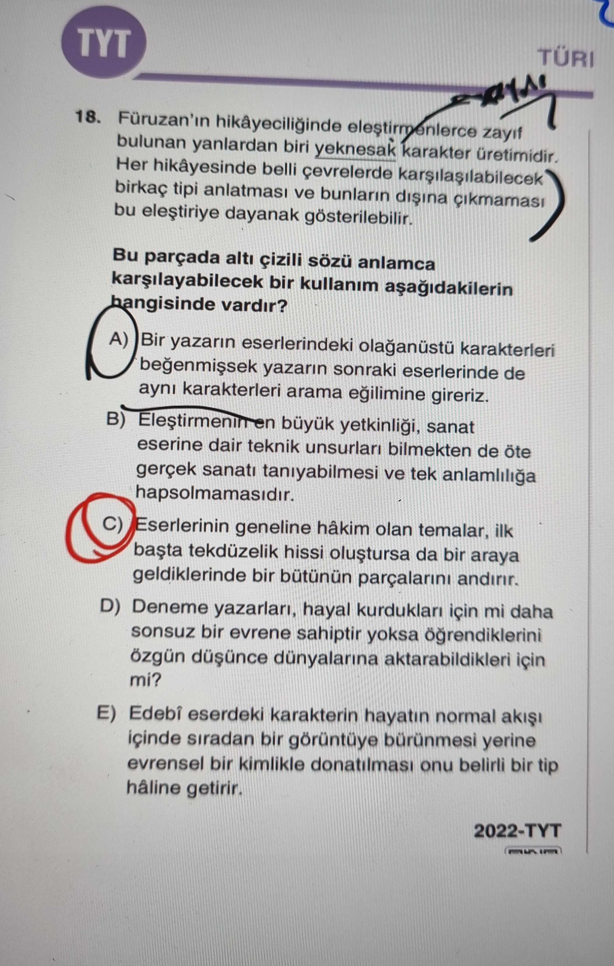 Füruzan'ın hikâyeciliğinde eleştirmenlerce zayıf bulunan yanlardan biri yeknesak karakter