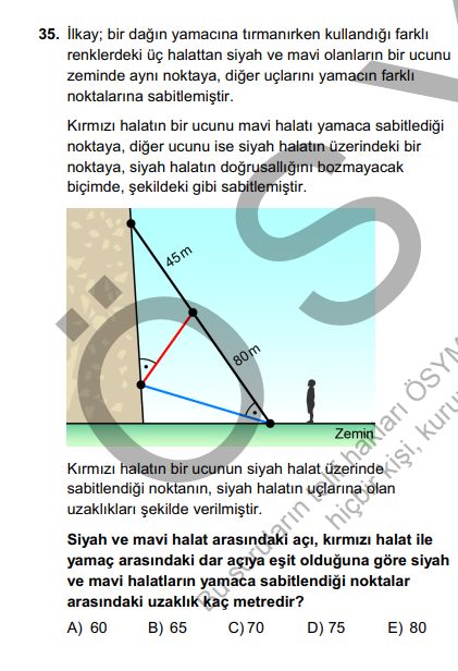İlkay; bir dağın yamacına tırmanırken kullandığı farklı renklerdeki üç halattan siyah ve mavi