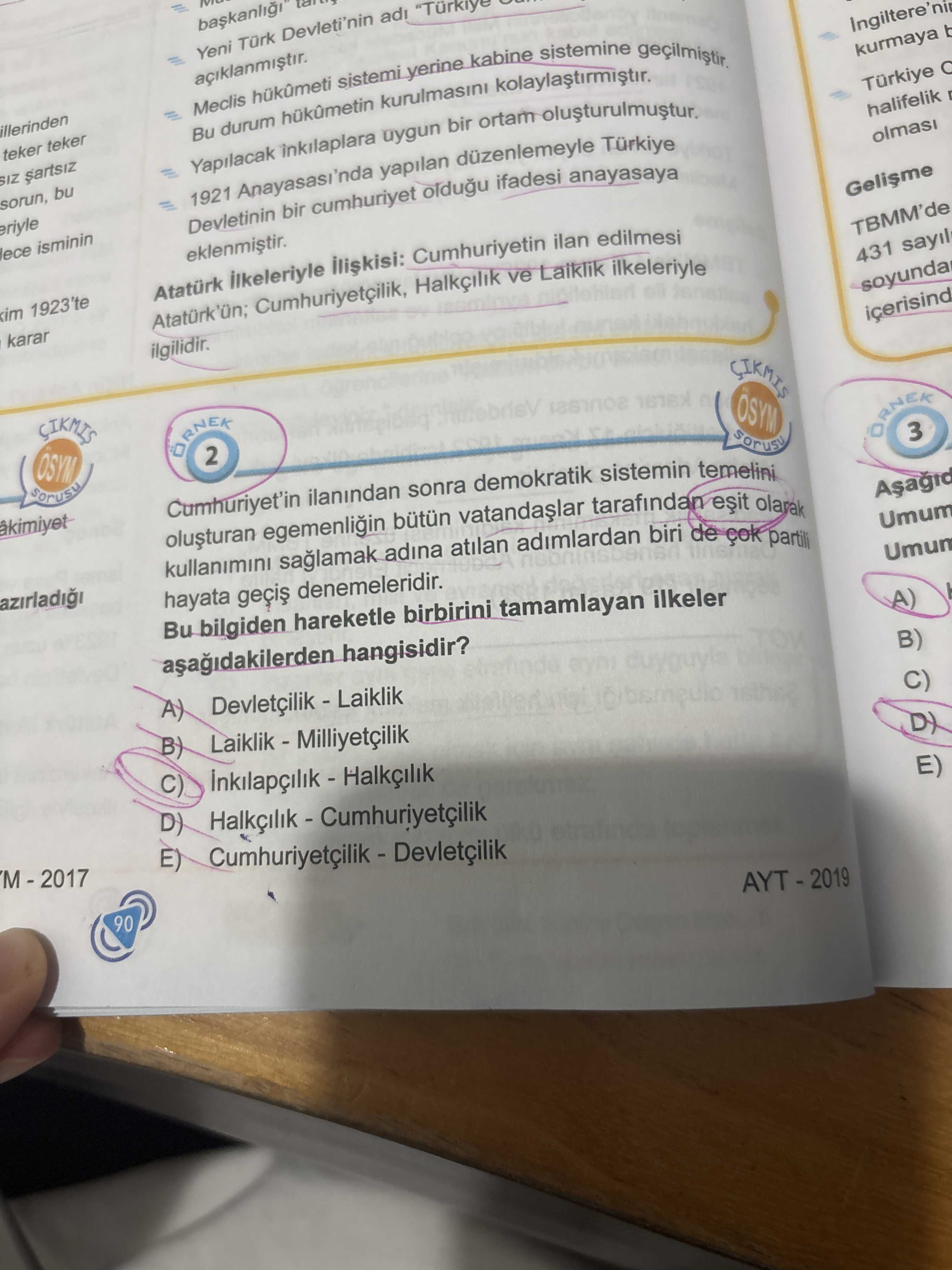 Cumhuriyet'in ilanından sonra demokratik sistemin temelini oluşturan egemenliğin bütün vatandaşlar
