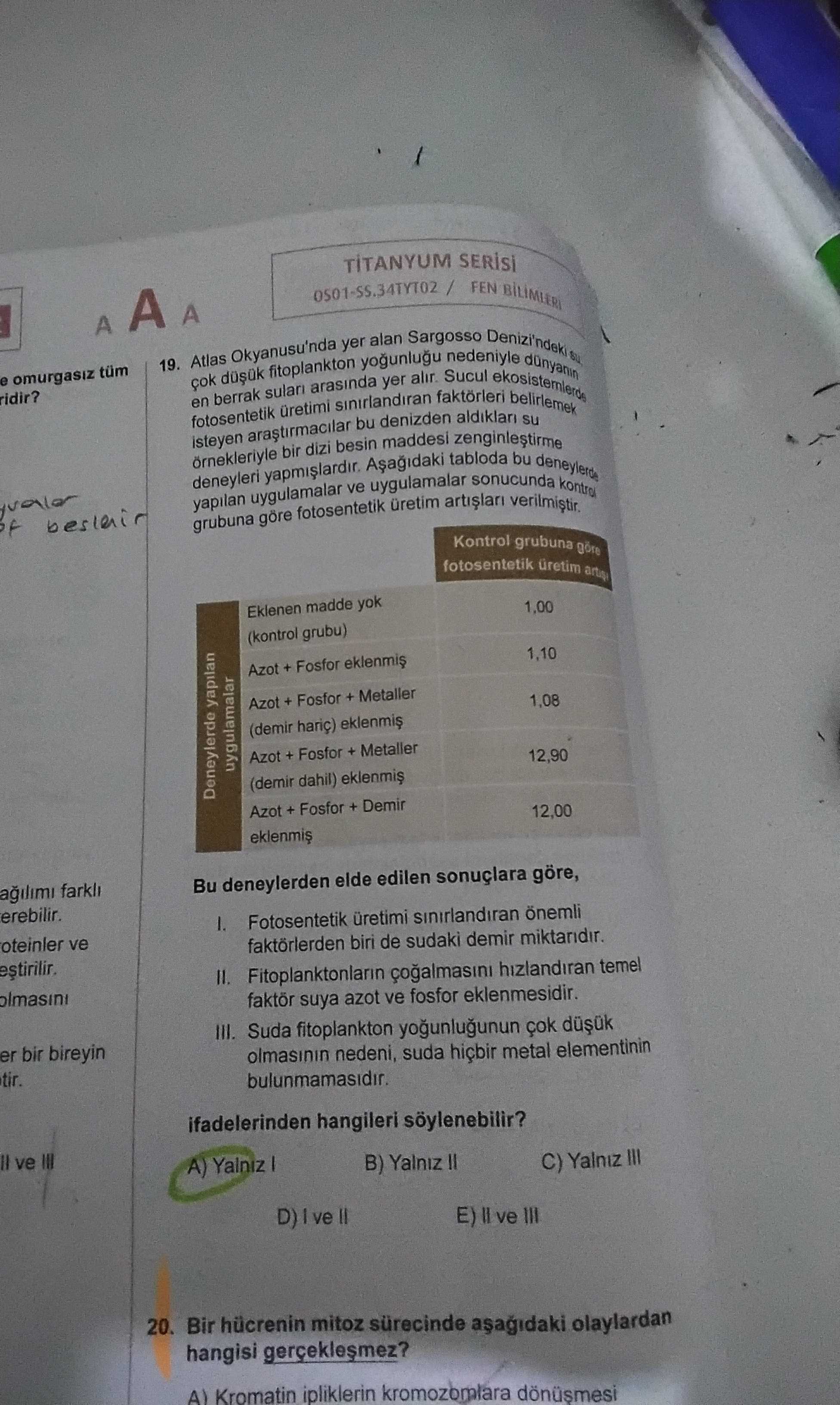 Biyoloji (12. Sınıf)