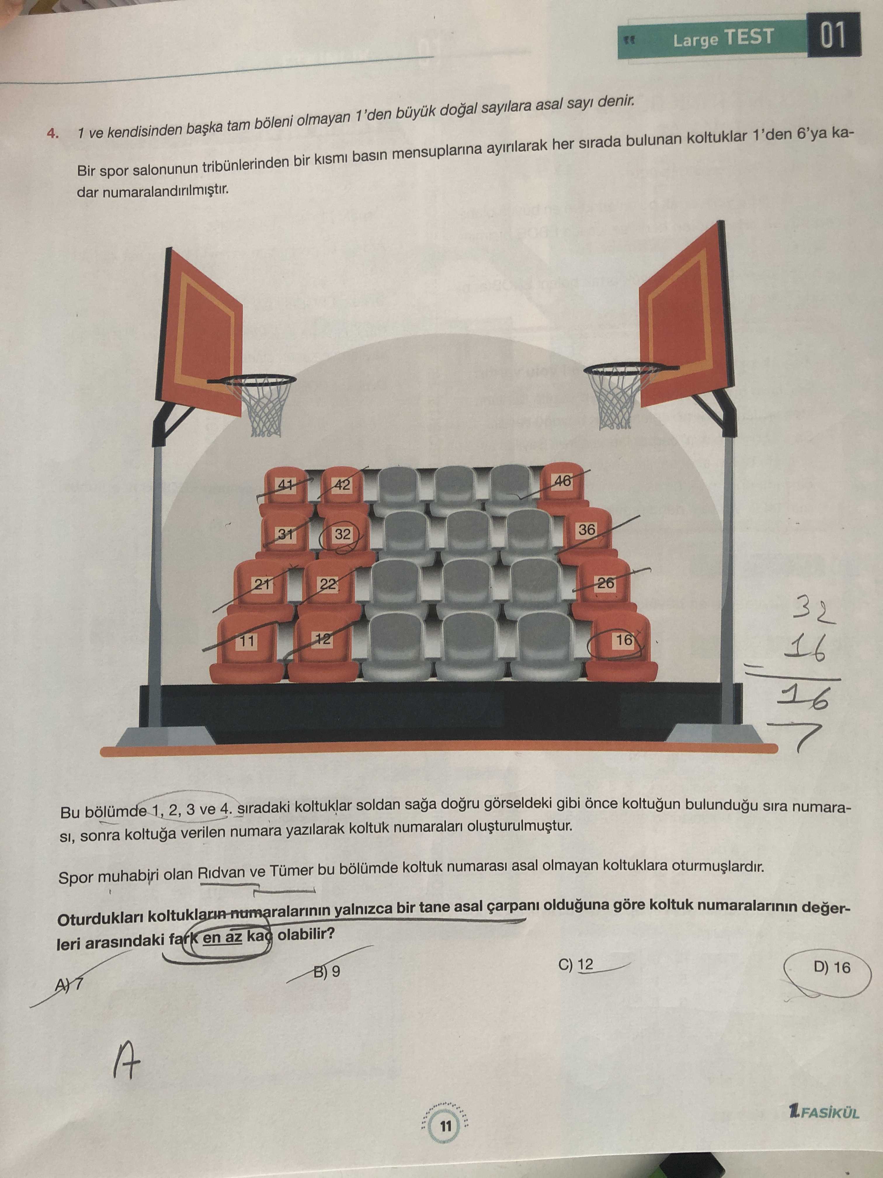 1 ve kendisinden başka tam böleni olmayan 1'den büyük doğal sayılara asal sayı denir. Bir spor