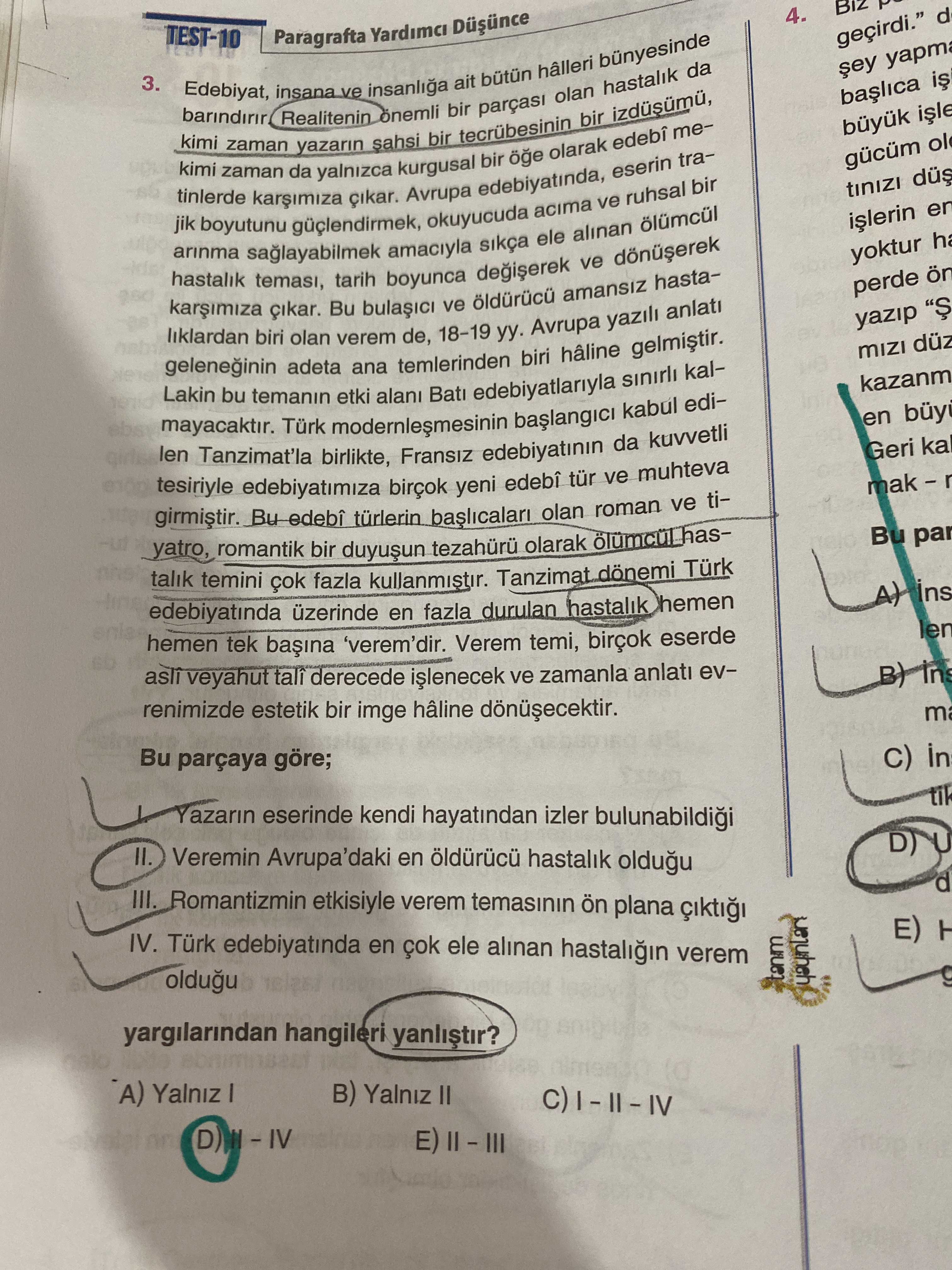 Edebiyat, insana ve insanlığa ait bütün hâlleri bünyesinde barındırır. Realitenin önemli bir parçası