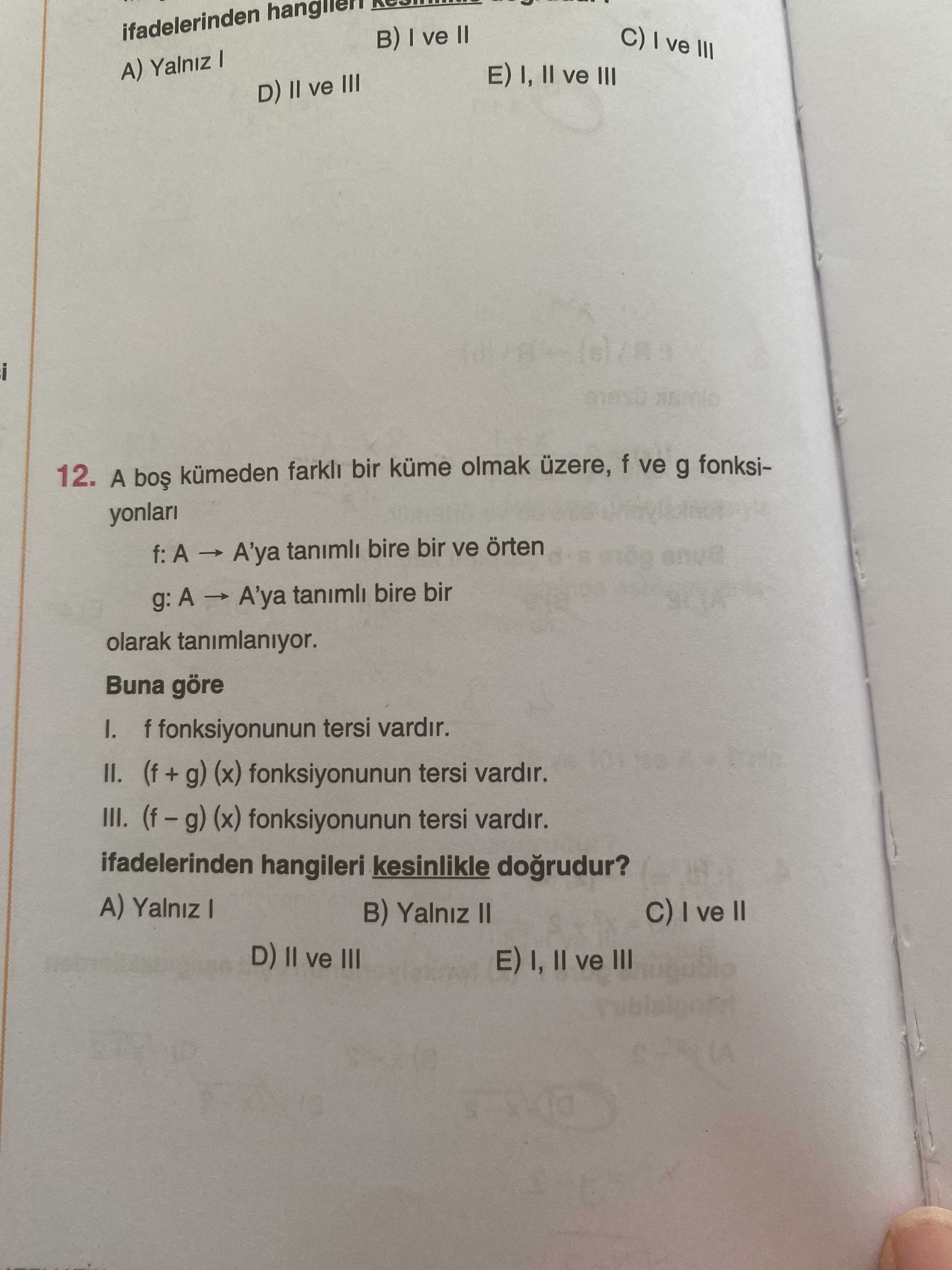 Matematik (12. Sınıf)